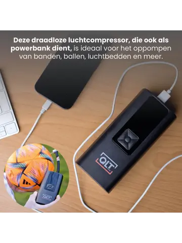 Luchtcompressor en Powerbank - 10,3 Bar