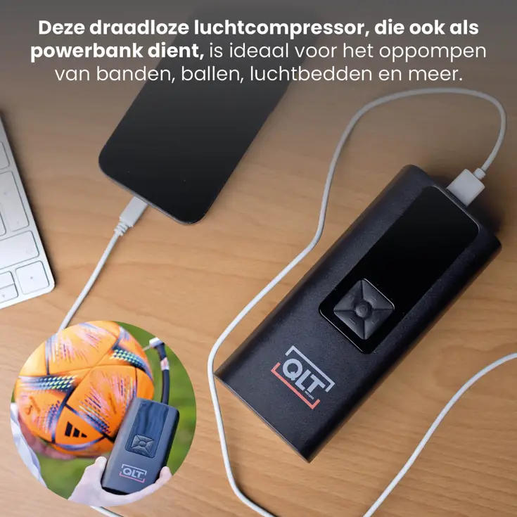 Luchtcompressor en Powerbank - 10,3 Bar