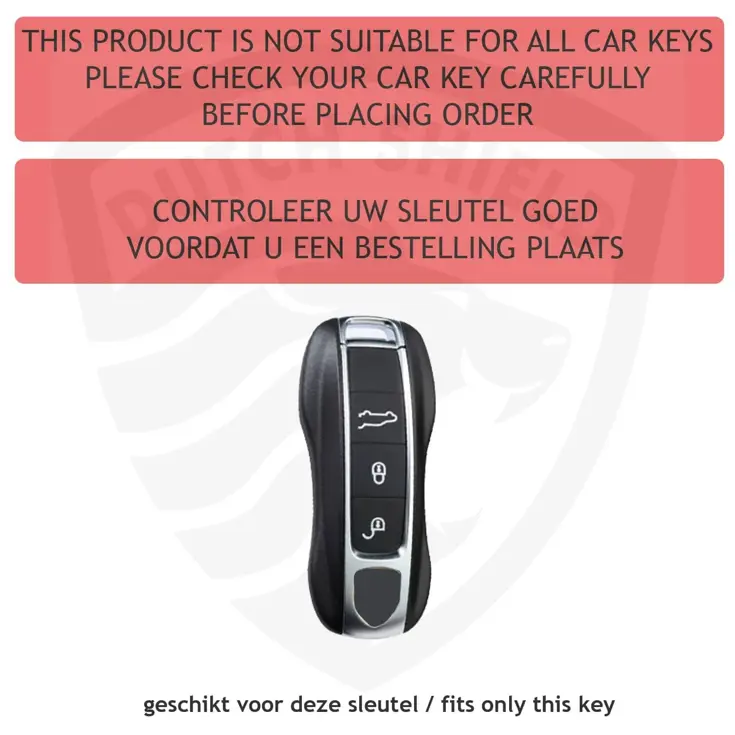 TPU Sleutelhoesje voor Porsche goud B3