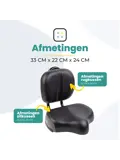 Voltano Fietszadel met Rugleuning