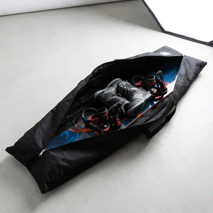 Waterafstotende snowboardtas 180x40x16 cm - Zwart