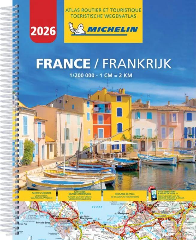 MICHELIN ATLAS ROUTIER FRANCE 2018フランス地図 Michelin wegenatlas 20597 Frankrijk 2026 | ANWB Webwinkel