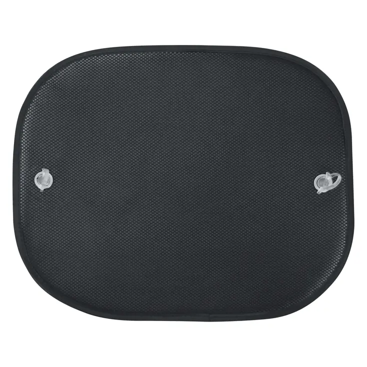 Zwarte zonneschermen set van 2 voor auto 38x45cm