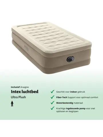 Luchtbed - Intex - 1P - 99x191 + Pomp