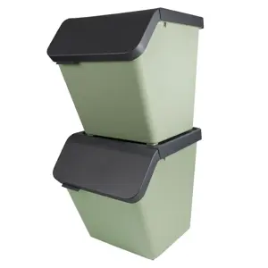 Sigma home - Prullenbak + deksel 60L - 2-dlg