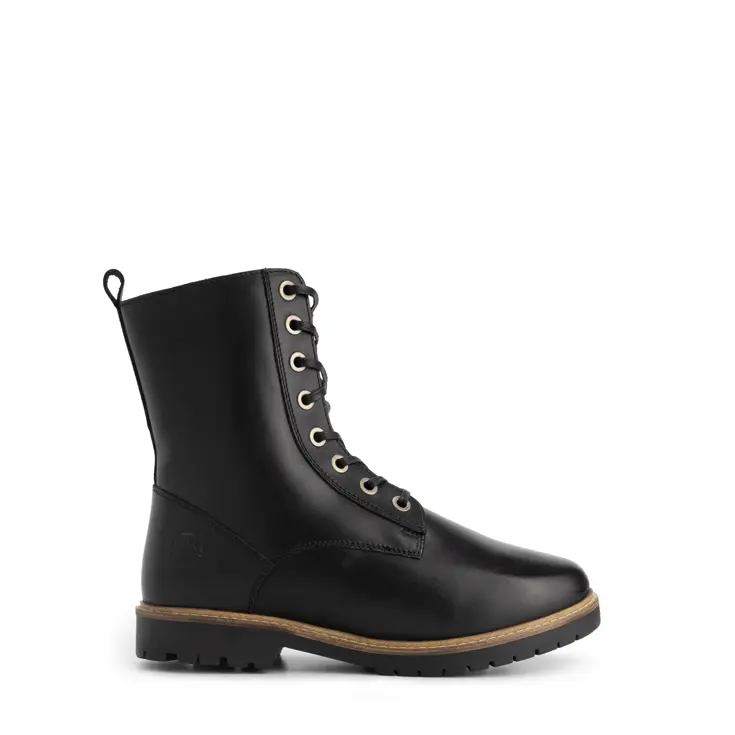 Trysil Dames - Veterboots met rits - Wol gevoerd