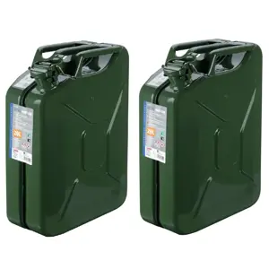 2x metalen jerrycan - 20 L