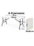 Campingtafel inklapbaar 180x70 cm - White