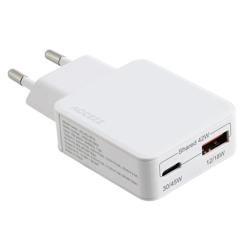 Ultra Slim GaN Charger 45W - USB-A + USB-C