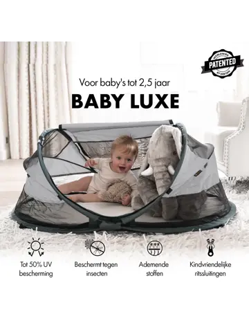 Baby luxe campingbedje - Zelfopblaasbare matras
