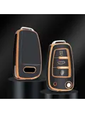 TPU Sleutelhoesje voor Audi goud C3