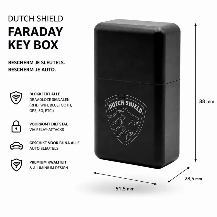 Aluminium Box - RFID Autosleutel hoesje Anti-Skim