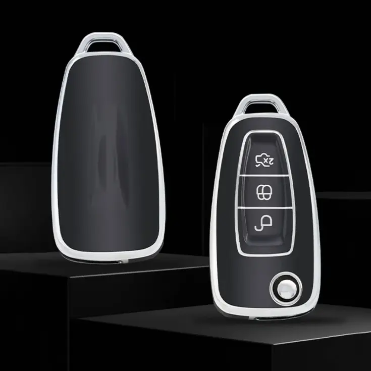 TPU Sleutelhoesje voor Ford zwart E3