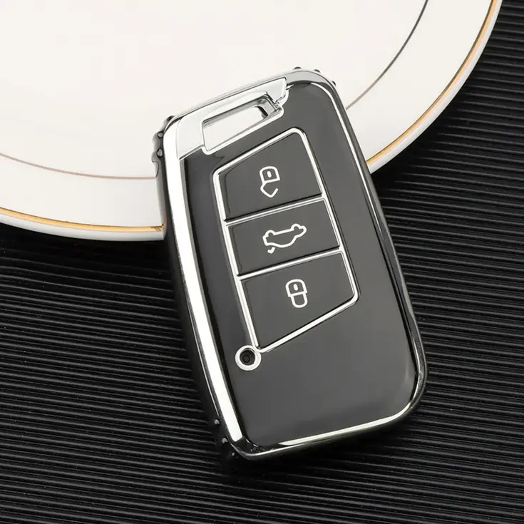 TPU Sleutelhoesje VW - Skoda - Seat Cupra zwart D3