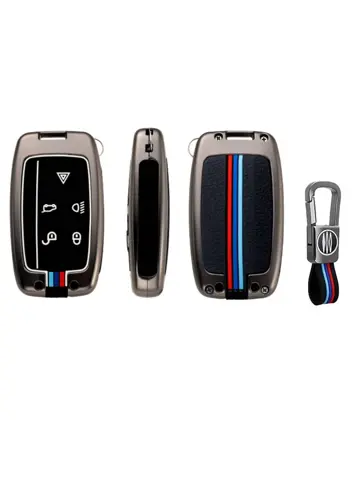 Metalen Sleutelhoesje voor Landrover grijs A5