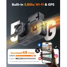 Wolfbox X5 Touch 3CH 4K Wifi GPS 128gb