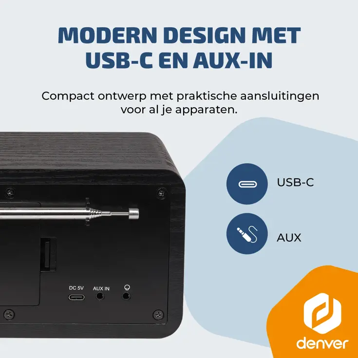 DAB+/Internet Radio Bluetooth Kleuren display
