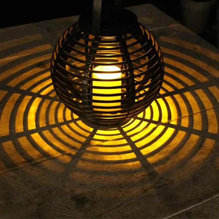 RexTech solar lantaarn Basket - Set van 3