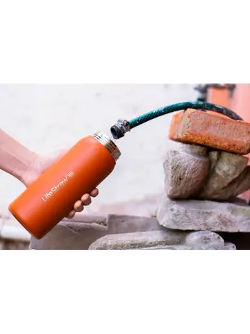 Lifestraw Go - RVS Waterfles 1L - Oranje