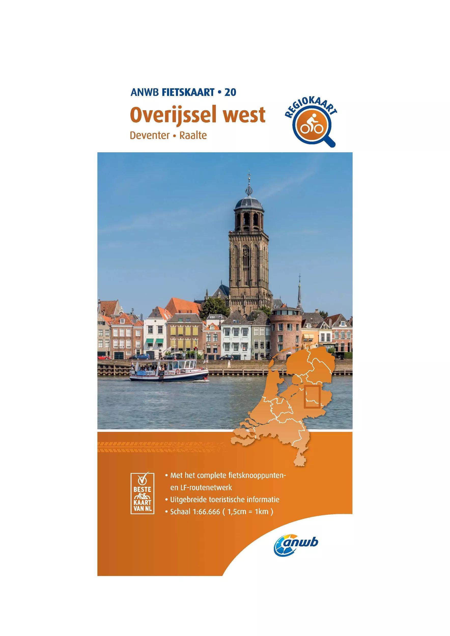 ANWB  Fietskaart 20  Overijssel West main product image