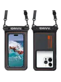 Waterdichte Telefoonhoesje 6.8" Zwart - Drijvend