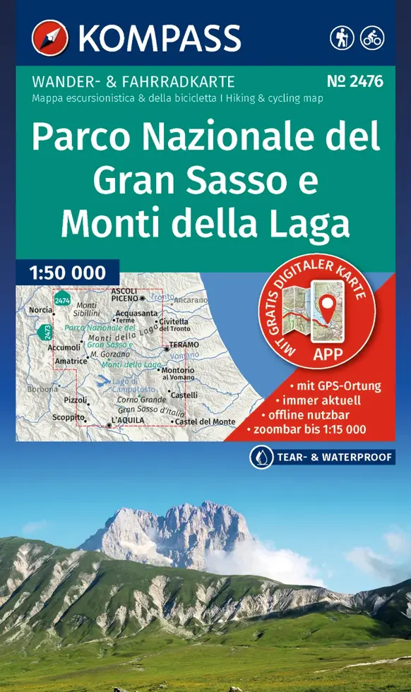 Wandelkaart WK2476 Gran Sasso NP