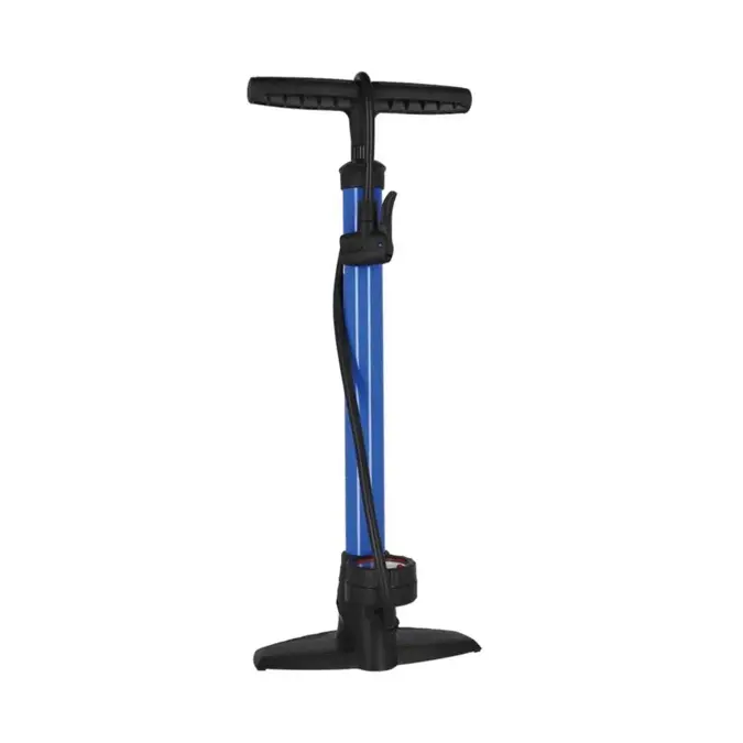 XLC Voetpomp Staal/PVC met Manometer DV/SV/AV
