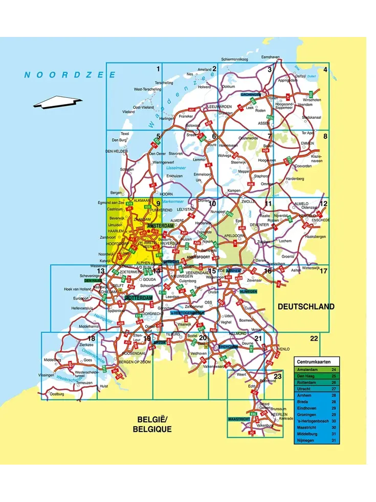 Routiq Atlas Nederland Tab-Map