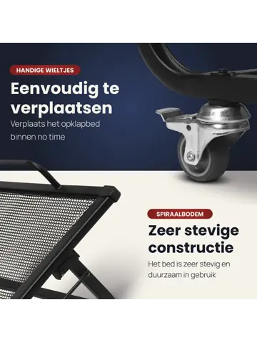 Troonz Luxe Campingbed Livorno - 90 x 200 cm