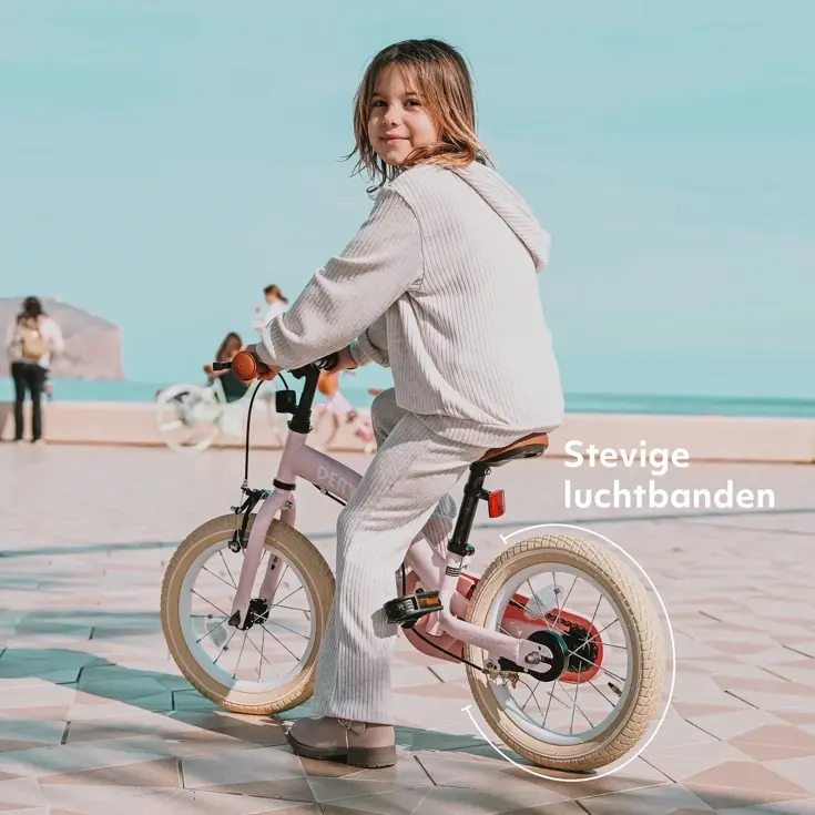 Luxe Kinderfiets 14 inch - 3 in 1 - Loopfiets