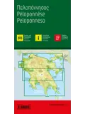 Wegenkaart Peloponnesos
