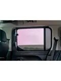 Citroen Berlingo incl. XL / Peugeot Rifter / Opel Combo Life / Toyota Proace City 2018 - Zonneschermen achterportieren - Car Shades