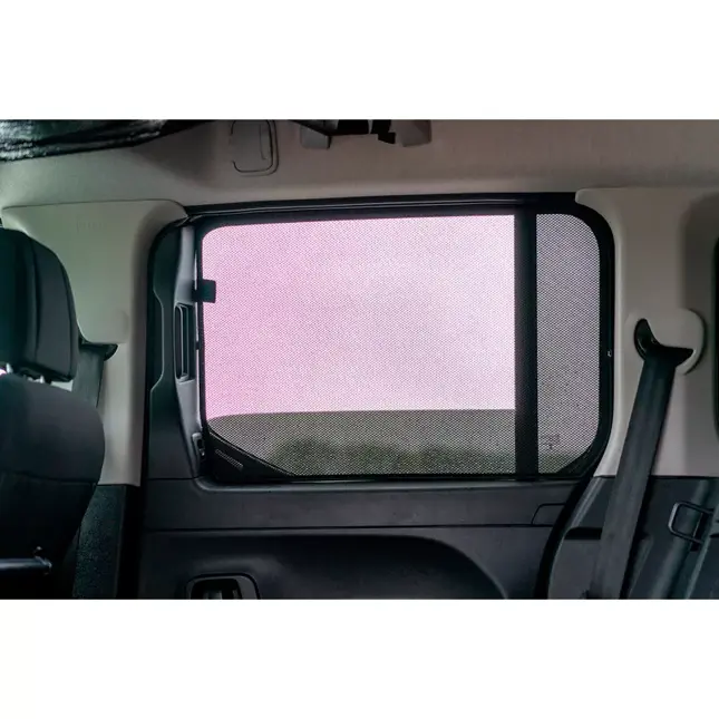 Citroen Berlingo incl. XL / Peugeot Rifter / Opel Combo Life / Toyota Proace City 2018 - Zonneschermen achterportieren - Car Shades