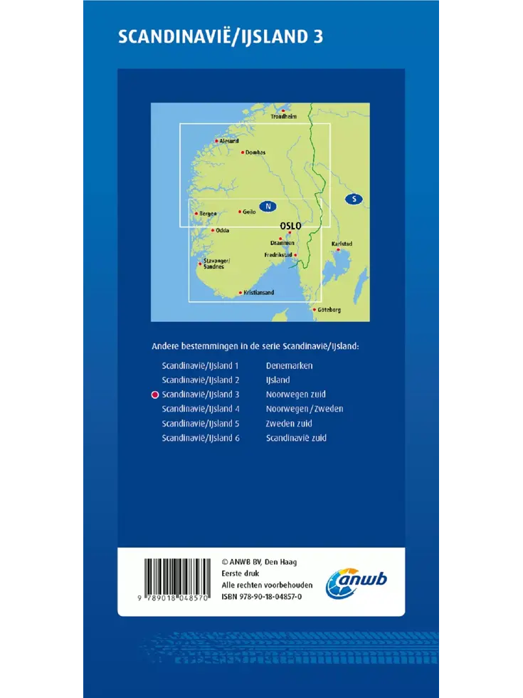 ANWB Wegenkaart Noorwegen-Zuid