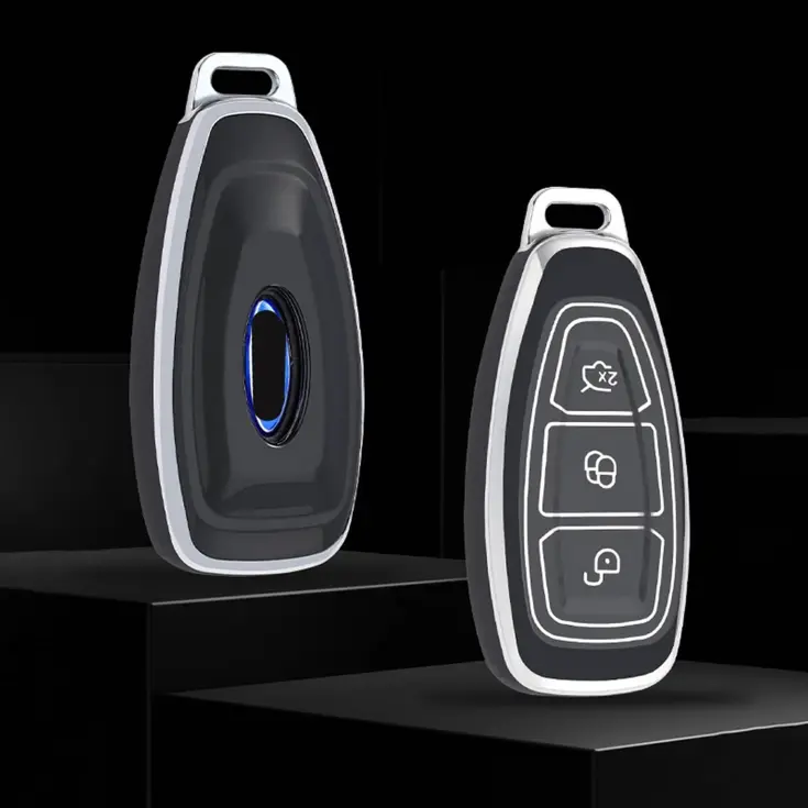 TPU Sleutelhoesje voor Ford zwart K3