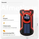 Noodradio met solar dynamo Bluetooth en powerbank