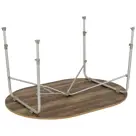 Bo-Camp Tafel Feather Ovaal 130x90 cm