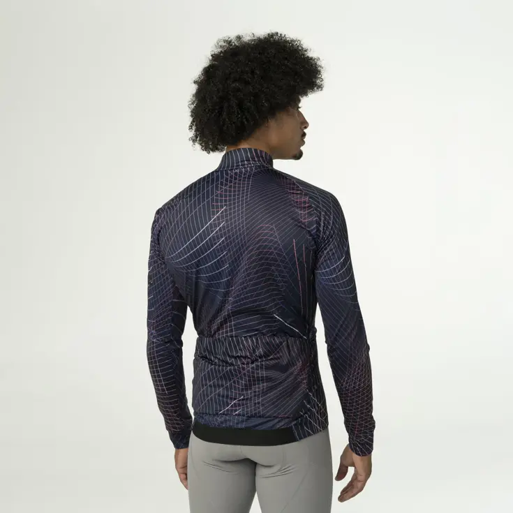 Nocturnal Lines Fietsshirt Lange Mouwen Heren