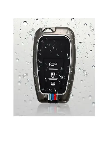 Metalen Sleutelhoesje voor Toyota grijs B3A