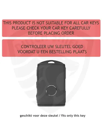 Metalen Sleutelhoesje voor Volvo grijs VOLVO