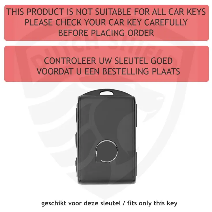 TPU Sleutelhoesje voor Volvo zwart VOLVO