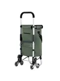 40L boodschappentrolley met trapwielen
