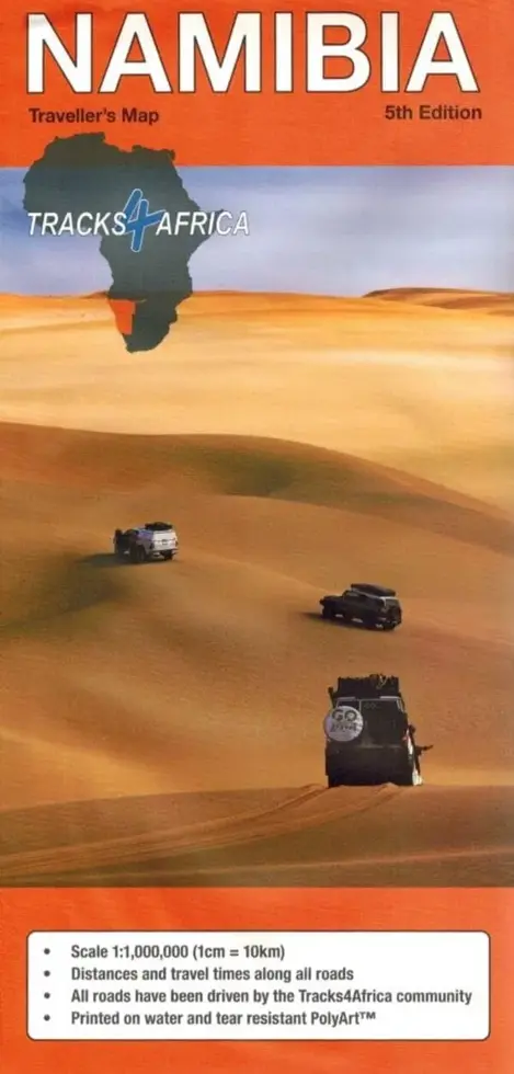 Wegenkaart Namibië