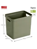 Sigma home - Opbergbox - 25L - 4-delig