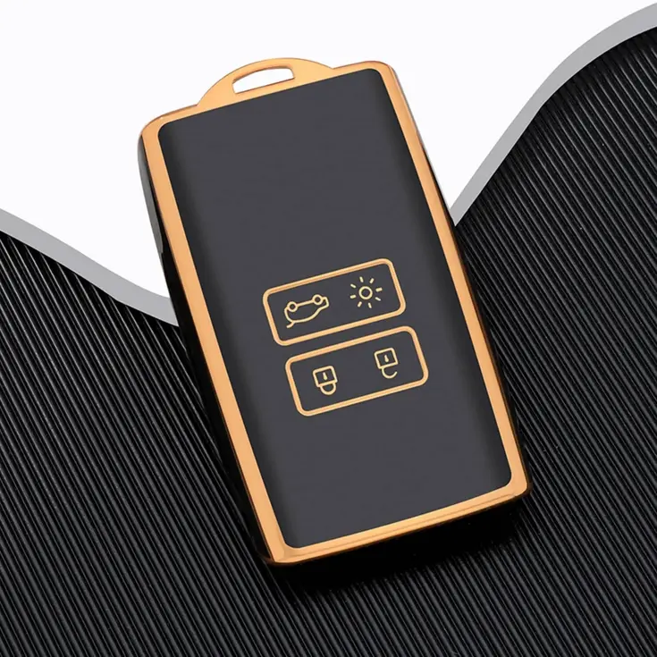 TPU Sleutelhoesje voor Renault goud A4