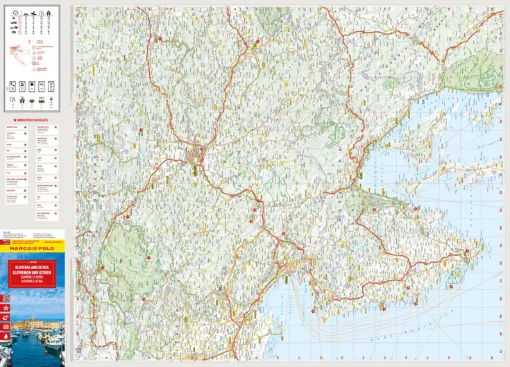 Wegenkaart Slovenië - Istrië