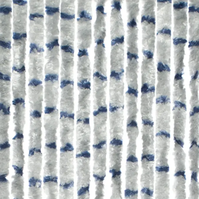 Travellife Chenille Streep grijs/blauw 56x185