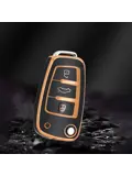 TPU Sleutelhoesje voor Audi goud C3