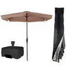 CUHOC Parasol Ecru + Verrijdbare Voet en Hoes