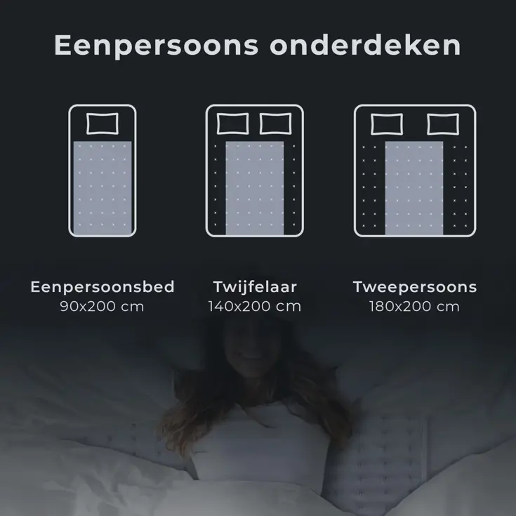 STAUS&BACH 1 Persoons elektrische onderdeken